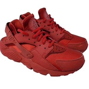 Nike Air Huarache Run Women's Shoes Size 8.5 Triple Red Habanero 634835-601